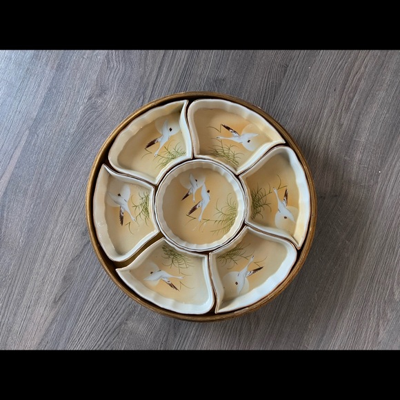 Beautiful antique Japanese serving tray - Picture 2 of 5